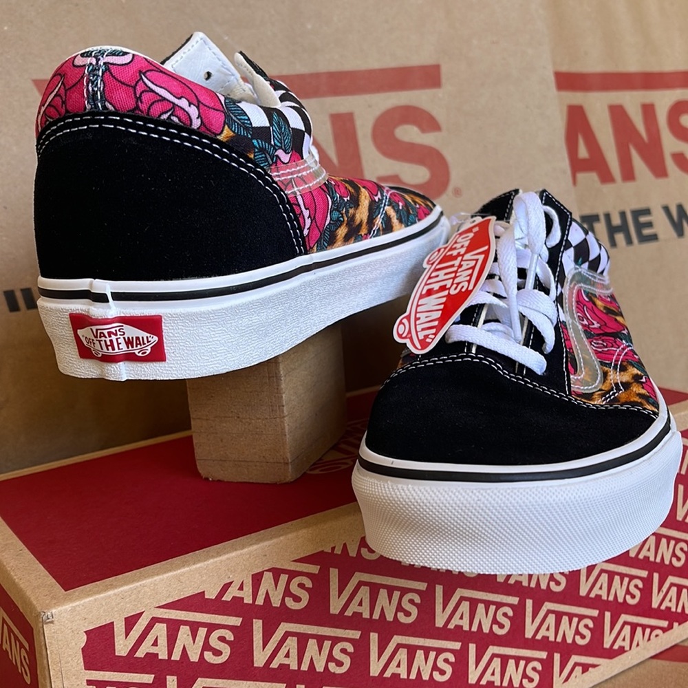 Vans Old Skool Rose Animal check True White/Multi WMNS sneakers - Picture 10 of 16